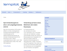 Tablet Screenshot of lernpilot.ch